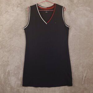 Tommy Hilfiger Navy Blue Sleeveless Dress V neck, Women's size L